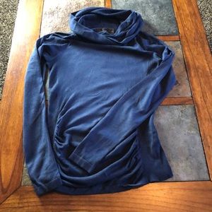 The Limited cowl turtleneck navy sweater